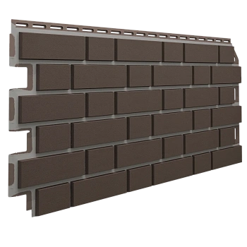 Фасадные панели Технониколь Оптима, Клинкер, 1128 х 441 мм цвет: темно-коричневый