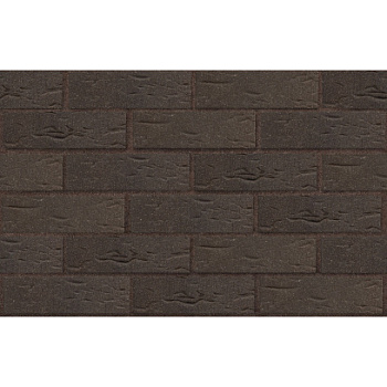 Кирпич облицовочный клинкерный ЛСР, 0.71НФ пустотелый, Лиссабон темно-красный с черным песком, винтаж, М300, 250х85х65 мм