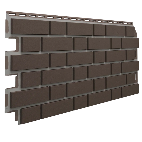 Фасадные панели Технониколь Оптима, Клинкер, 1128 х 441 мм цвет: темно-коричневый