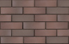 Кирпич облицовочный клинкерный ЛСР, 0.71НФ пустотелый, Брюгге терракот темный флеш, гладкий, М300, 250х85х65 мм