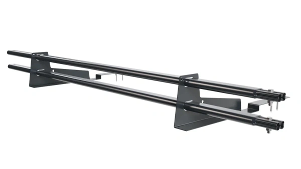 Снегозадержатель для композитной черепицы Borge L=1500 мм, 2 опоры, 2 трубы, овал 25х45 мм, RAL 7016