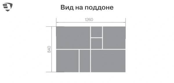Тротуарная плитка Braer Патио 60 мм 420х420, 630х420 мм, цвет: Color Mix Саванна
