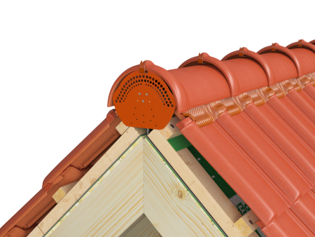 Заглушка конька Eurovent DECK, цвет: терракотовый