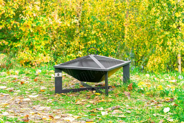 Костровой очаг, 620х620 мм, H=302 мм, "Плаза"