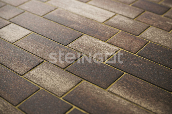 Тротуарная плитка Steingot Маринталь 60 мм 140/180/280/360 х 120 мм, цвет: Stein Brown