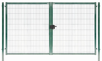 Ворота Medium, New Lock, 1.73 х 3.5 м, RAL 6005