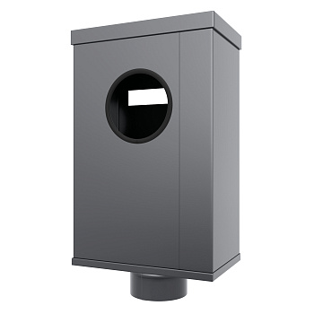 Воронка водосборная парапетная Aquasystem Премиум Ø125/90 мм, PU Matt, RAL 7024