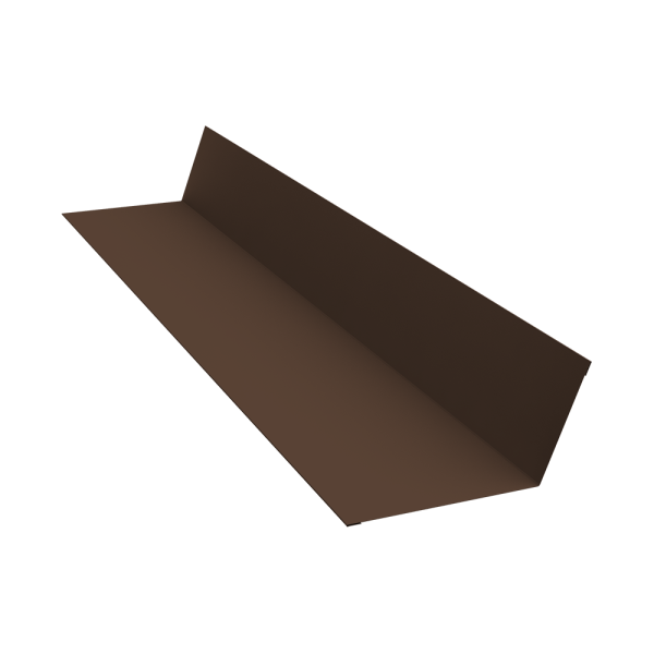 GL Планка примыкания, 90х140 мм 0.5 мм, Satin Matt TX, RAL 8017, L=2000 мм