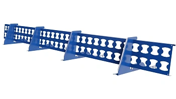 Снегозадержатель решетчатый для натуральной черепицы Borge L=2500 мм, 4 опоры, 1 полотно RAL 5005