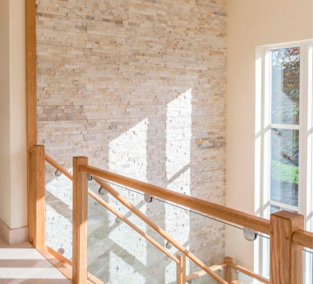 Кварцит, 3D панель из камня, 600х150 мм, Classic Beige Quartz, 8 шт/уп