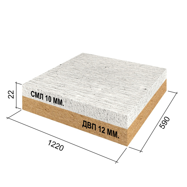 Ruspanel RPG Comfort СМЛ 22 мм, 590х1220 мм