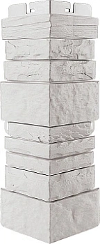 Угол фасадный Альта Профиль, Шотландия ЭКО, 450х160 мм цвет: белый