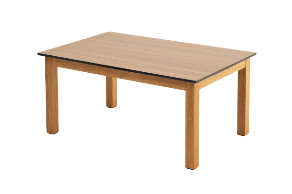 Столик журнальный из HPL, Канны, 90х60 см, H 40 см, основание дуб, цвет столешницы дуб