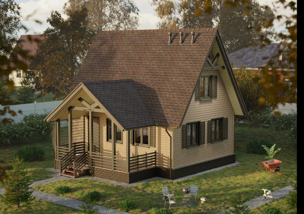 Ламинированная битумная черепица, Docke, Dragon Europa цвет: темно-коричневый, 2.5 м² / уп.