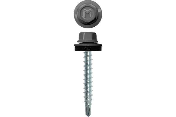 Саморез кровельный Daxmer 4.8х29 мм, сверло №1, RAL 7004, уп.250 шт.