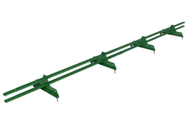 Снегозадержатель универсальный Roofsystems Promo Next 4 опоры, 2 трубы, овал 40х20, L=3000 мм, RAL 6002