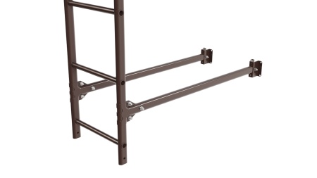 Фасадная лестница Borge, верхняя секция, L=2700 мм RAL 8017