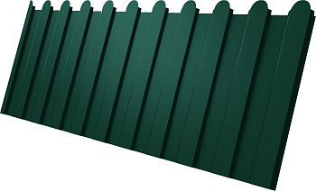 Профилированный лист GL C 8 A, фигурный, 0.45 мм, Drap TX, RAL 6005