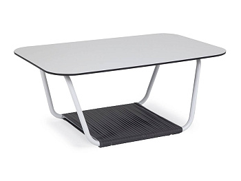 Стол журнальный из HPL, Глория, 90х60 см цвет: молочный