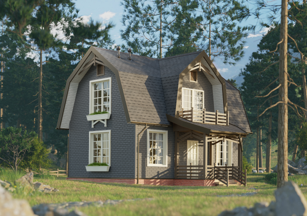 Ламинированная битумная черепица, Docke, Dragon Europa цвет: серый, 2.5 м² / уп.