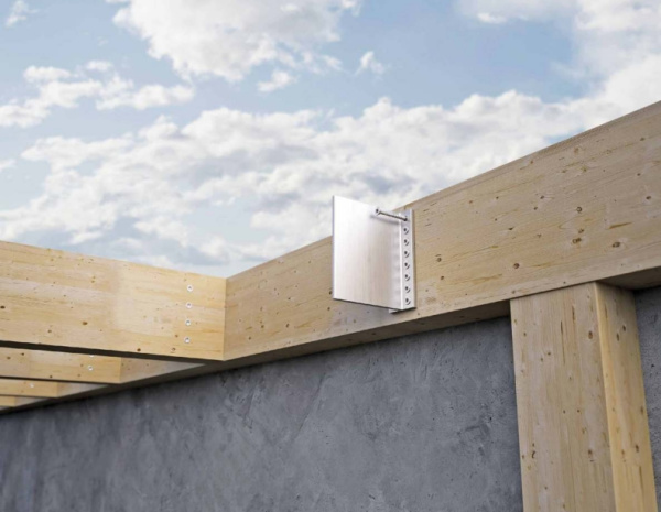 Потайная скоба HolzTechnic, Alumini, 125 мм