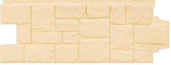 Фасадная панель Grand Line, крупный камень Classic, цвет: Бежевый