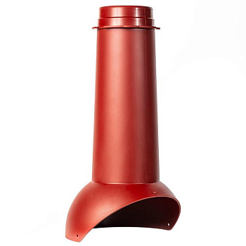 Вентиляционный выход универсальный Krovent Pipe-VT 110 мм красный