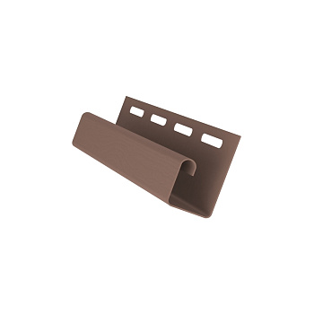 J-профиль пвх, Grand Line, L=3000 мм серия Classic Color Plus, цвет: темно-бежевый