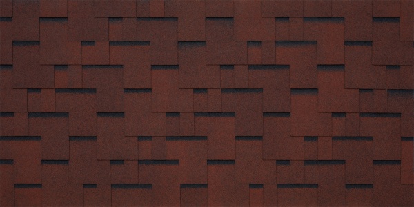 Битумная черепица Tegola Comfort, Sanremo цвет: rosso 402 / красный, 2.86 м² / уп.