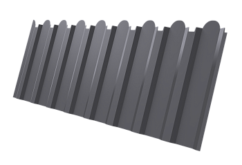 Профилированный лист GL C20 В, фигурный, 0.45 мм, Drap TX, RAL 7004