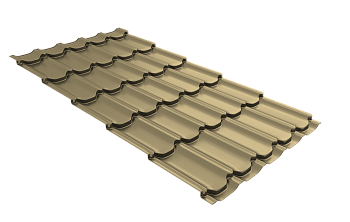 Профиль волновой Grand Line квинта плюс 0.45 мм, PE, RAL 1014