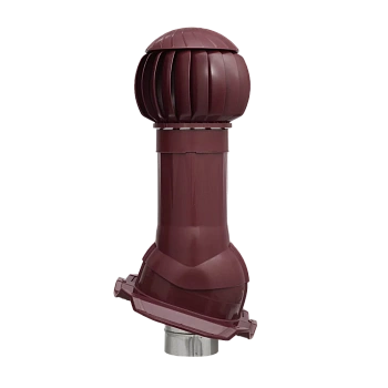 Комплект вентиляции Gervent для профлиста-21 125/ИЗ/160 мм бордовый