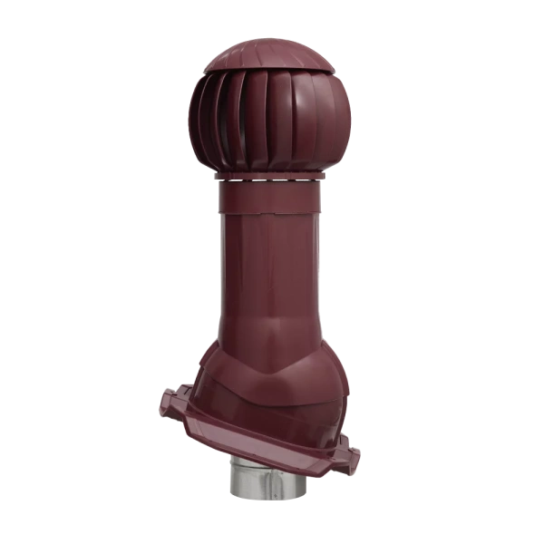 Комплект вентиляции Gervent для профлиста-21 125/ИЗ/160 мм бордовый