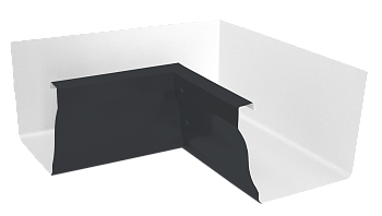 Угол желоба внутренний 90° Vortex, Ø 126 мм, RAL 7024