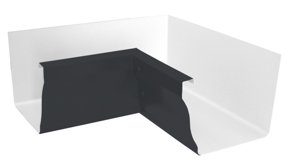 Угол желоба внутренний 90° Vortex, Ø 126 мм, RAL 7024