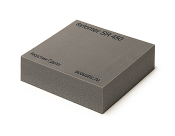 Sylomer SR 450, лист 25х800х1500 мм, серый