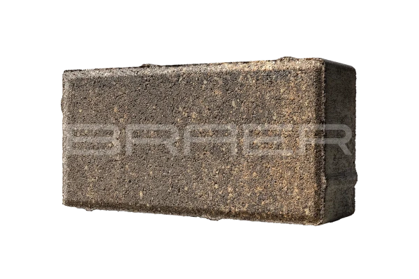 Тротуарная плитка Braer Прямоугольник 40 мм 200х100 мм, цвет: желтый