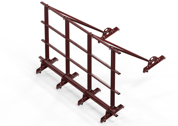 Ограждение кровельное со снегозадержателем для м/ч и г/ч, Orima SYOL, H=1100 мм, L= 3000 мм RR 29