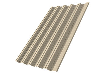 Профилированный лист GL НC35 R, 0.5 мм, Satin, RAL 1015