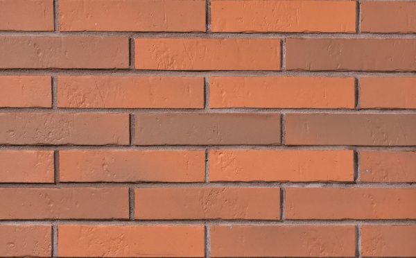 Фасадная плитка под кирпич, ABC Klinkergruppe, DF 240x52 мм, 8 мм, рельефный, Naturbrand