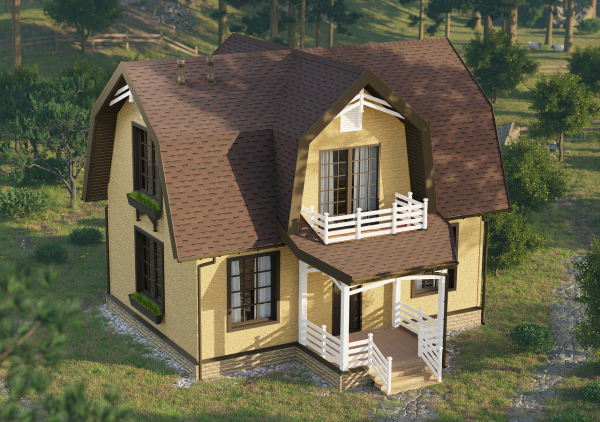 Битумная черепица, Docke, Premium, Генуя цвет: зрелый каштан, 3 м² / уп.