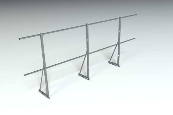 Ограждение кровельное для фальцевой кровли Roofsystems Econom фальц, H=1200 мм RAL 7004, L=3000 мм