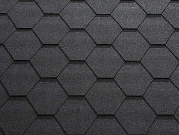 Битумная черепица, Katepal, KL цвет: черный, 3 м² / уп.