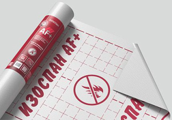 Изоспан АF+, негорючая усиленная ветрозащитная паропроницаемая мембрана, 55.12 х 1.27 м, рулон 70 м²