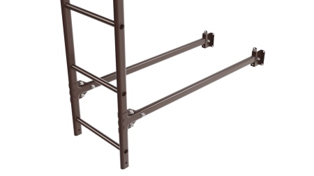 Фасадная лестница Borge, нижняя секция, L=1800 мм RAL 8017