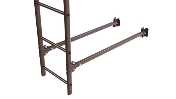 Фасадная лестница Borge, нижняя секция, L=1800 мм RAL 8017