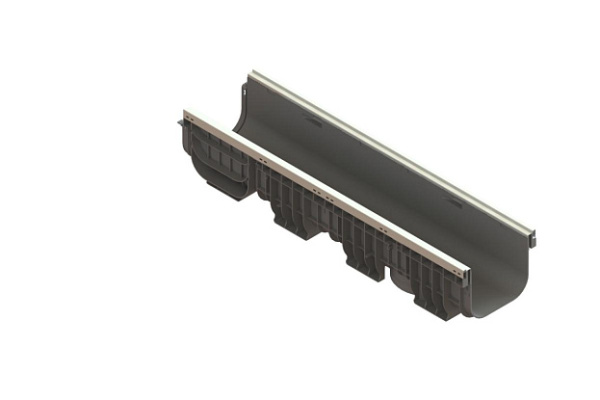 Лоток водоотводный Standartpark, PolyMax Basic, DN200, h202, усиленный, арт: 85471-М