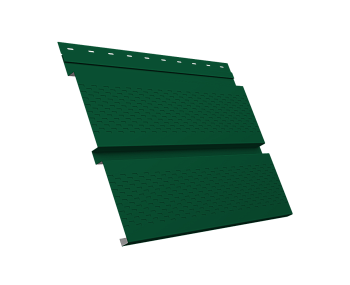 GL Софит металлический Квадро Брус, с перфорацией 0.5 мм, PurLite Matt, RAL 6005