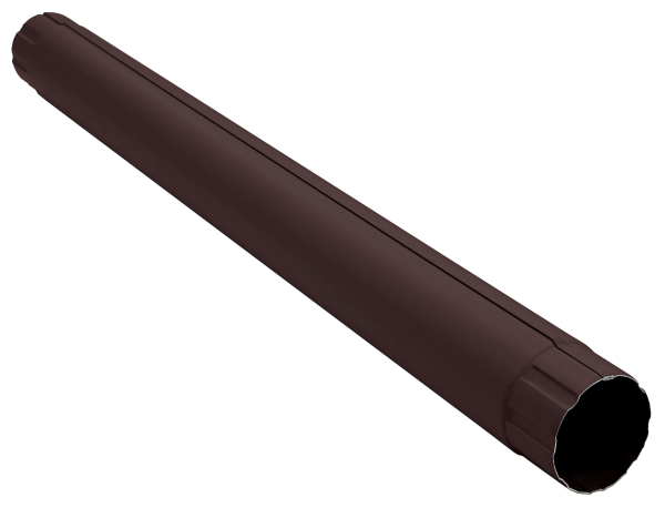 Труба водосточная соединительная Grand Line, Ø 90 мм, L=1000 мм, PU Matte, RAL 9005