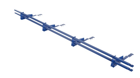 Снегозадержатель для композитной черепицы BORGE, L=3000 мм, RAL 5005